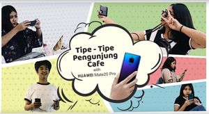 Huawei Mate 20 Pro : Tipe-tipe Pengunjung Cafè