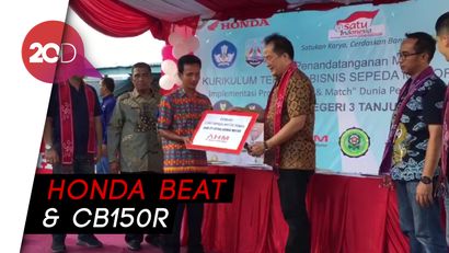 Honda Sumbang 2 Motor ke SMK Tanjung Selor untuk Dioprek