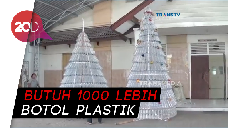 gambar natal unik Kreasi Pohon Natal  Dari Botol Bekas Kumpulan Gambar  Bagus