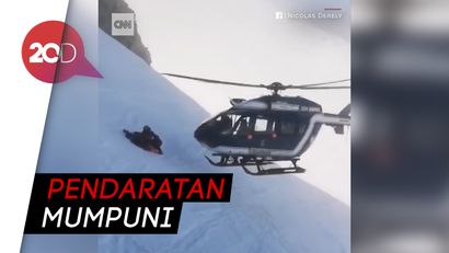 Penyelamatan Dramatis Pemain Ski di Lereng Pegunungan Alpen