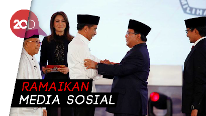 #01UnggulDebat hingga #PrabowoSandiMenangDebat Trending di Twitter