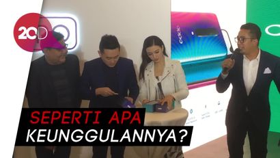 Raline Shah, Morgan Oey dan Robby Purba Unboxing Oppo R17 Pro 