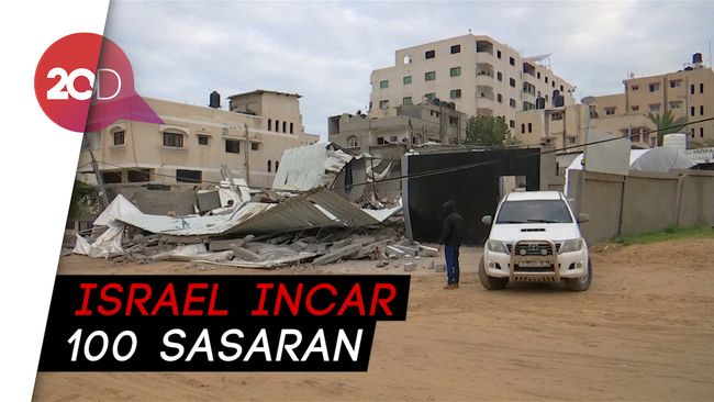Pesawat Israel Hancurkan Rumah di Gaza