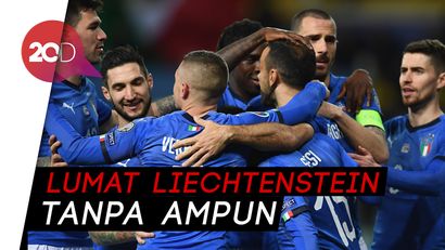Cetak Setengah Lusin Gol, Italia Perkasa di Kualifikasi Piala Eropa