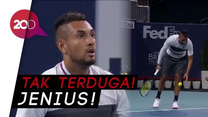 Servis ‘Aneh’ Petenis Ini Bikin Penonton Terpana