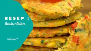 Resep Rainbow Fritters