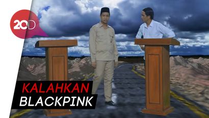 Rap Battle Jokowi vs Prabowo Trending Nomor 1 di YouTube