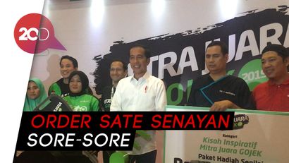 Jokowi Bagi-bagi Sepeda Lagi, Kali Ini ke Driver Go-Food