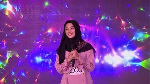 Anggunnya Ayu Saat Bernyanyi - Sunsilk Hijab Hunt 2019 Makassar