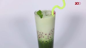 Es Matcha Milk Mutiara nan Menggoda
