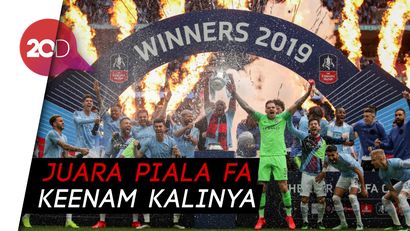 Mantul! Man City Juara Piala FA 2018/2019