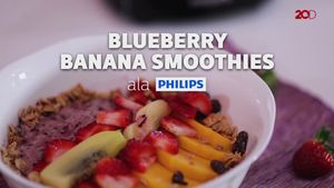 Blueberry Banana Smoothies Sehat untuk Temani Sahur