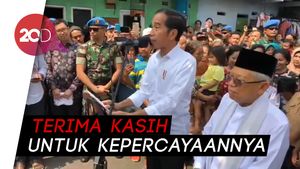 Menang di Pilpres 2019, Jokowi-Amin Pidato di Kampung Deret