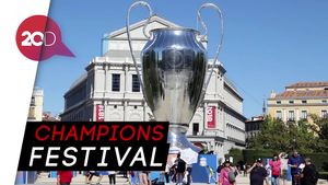  Trofi Liga Champions Raksasa Mejeng di Kota Madrid