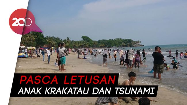 Mulai Bergairah Pantai Anyer Kembali Diserbu Wisatawan