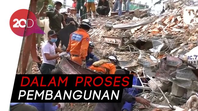 Proyek Gedung 7 Lantai di Kamboja Ambruk, 18 Orang Tewas