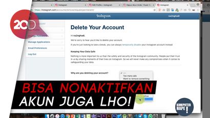 Hapus Akun Instagram? Begini Caranya!