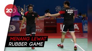 Melaju ke Semifinal, Ahsan/Hendra Susah Payah Kandaskan Jepang