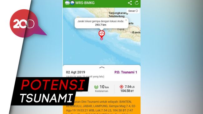 Jakarta Diguncang Gempa M 7 4