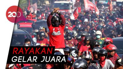 PSM Juara Piala Indonesia, Suporter Tumpah ke Jalan