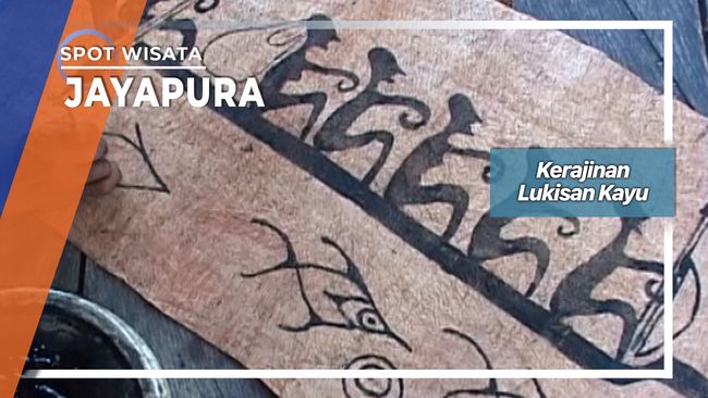  Kerajinan  Lukisan Kulit Kayu  Kampung Asih Besar Jayapura