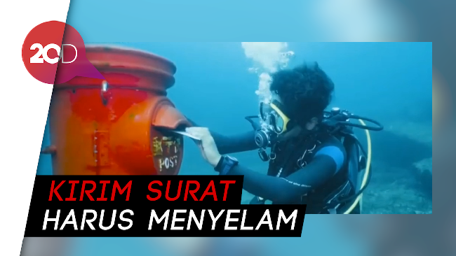 Unik! Kotak Pos Bawah Laut Ini Tarik Wisatawan di Jepang