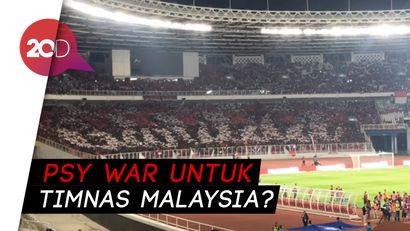Koreografi Ciamik dan Yel-yel Suporter Indonesia Bergelora di GBK