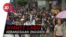Pendemo di Hong Kong Kibarkan Bendera Inggris Pendemo di Hong Kong Kibarkan Bendera Inggris
