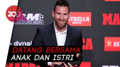 Kalahkan Kylian Mbappe, Messi Raih Sepatu Emas ke-6 Kali