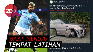 Sergio Aguero Alami Kecelakaan, Mobil Ringsek