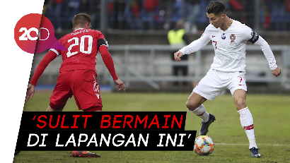 Keluhkan Lapangan Luksemburg, Ronaldo Sebut Ladang Kentang