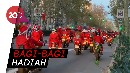 Sambut Natal, Ribuan Santa Claus Touring di Barcelona Sambut Natal, Ribuan Santa Claus Touring di Barcelona