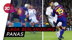 Menarik di El Clasico: Celana Messi Melorot, Terjangan Lenglet