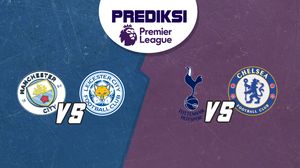 PSSI: Prediksi Man City vs Leicester dan Tottenham vs Chelsea
