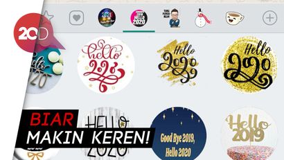 Cara Munculkan Stiker Ucapan Tahun Baru di WhatsApp
