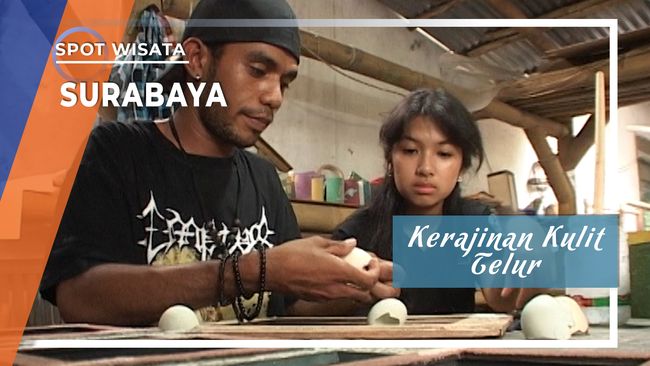 Seni Kriya Kerajinan  Kulit  Telur Surabaya