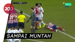 Malangnya Morata: Ditekel Valverde, Kepala Terinjak Carvajal