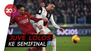 Ronaldo Bantu Juventus Singkirkan AS Roma di Coppa Italia