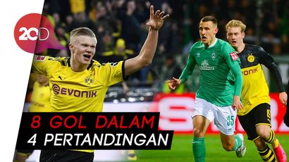 Borussia Dortmund Tersingkir DFB Pokal, Erling Haaland Bikin Rekor