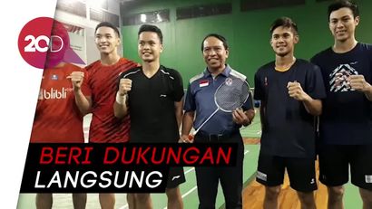 Menpora Nengok Jonatan Christie cs Berlatih Demi Olimpiade 2020