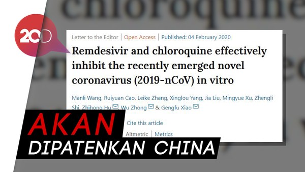 Mengenal Remdesivir yang Digadang Jadi Antivirus Corona 2019-nCoV