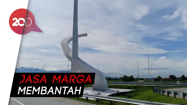 Ini Penampakan Tugu di Tol Madiun yang Disebut Mirip Palu Arit