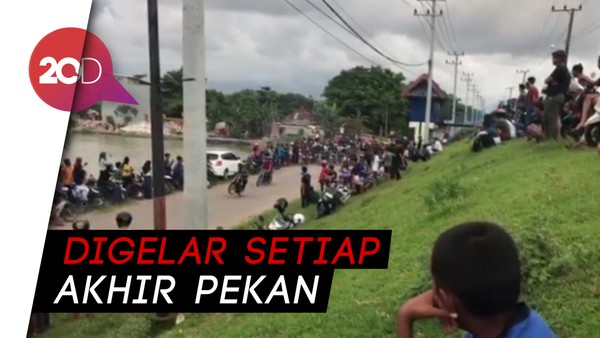 Ngeng! Ratusan Motor Balap Liar di Makassar Diamankan Polisi