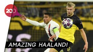 Erling Haaland Bungkam PSG 2-1
