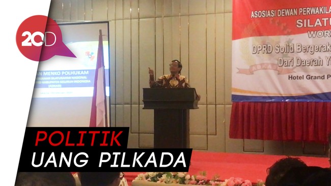 Soal Politik Uang di Pilkada, Mahfud: Dulu Bayar DPRD, Kini ke Partai