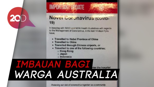 Australia Masukkan Indonesia ke Daftar Negara Diwaspadai Corona