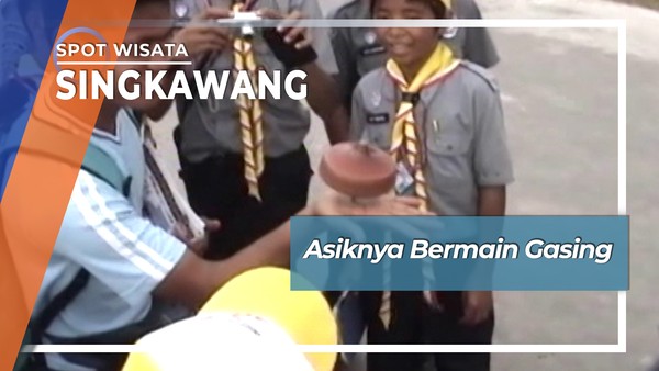 Serunya Permainan Gasing Singkawang Kalimantan Barat