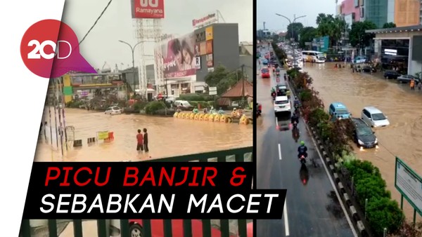 Hujan Deras dan Angin Kencang Terjang Depok