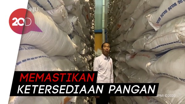 Ssst... Jokowi Diam-diam Cek Gudang Bulog
