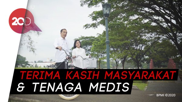 Jokowi dan Ibu Negara Umumkan Negatif Corona